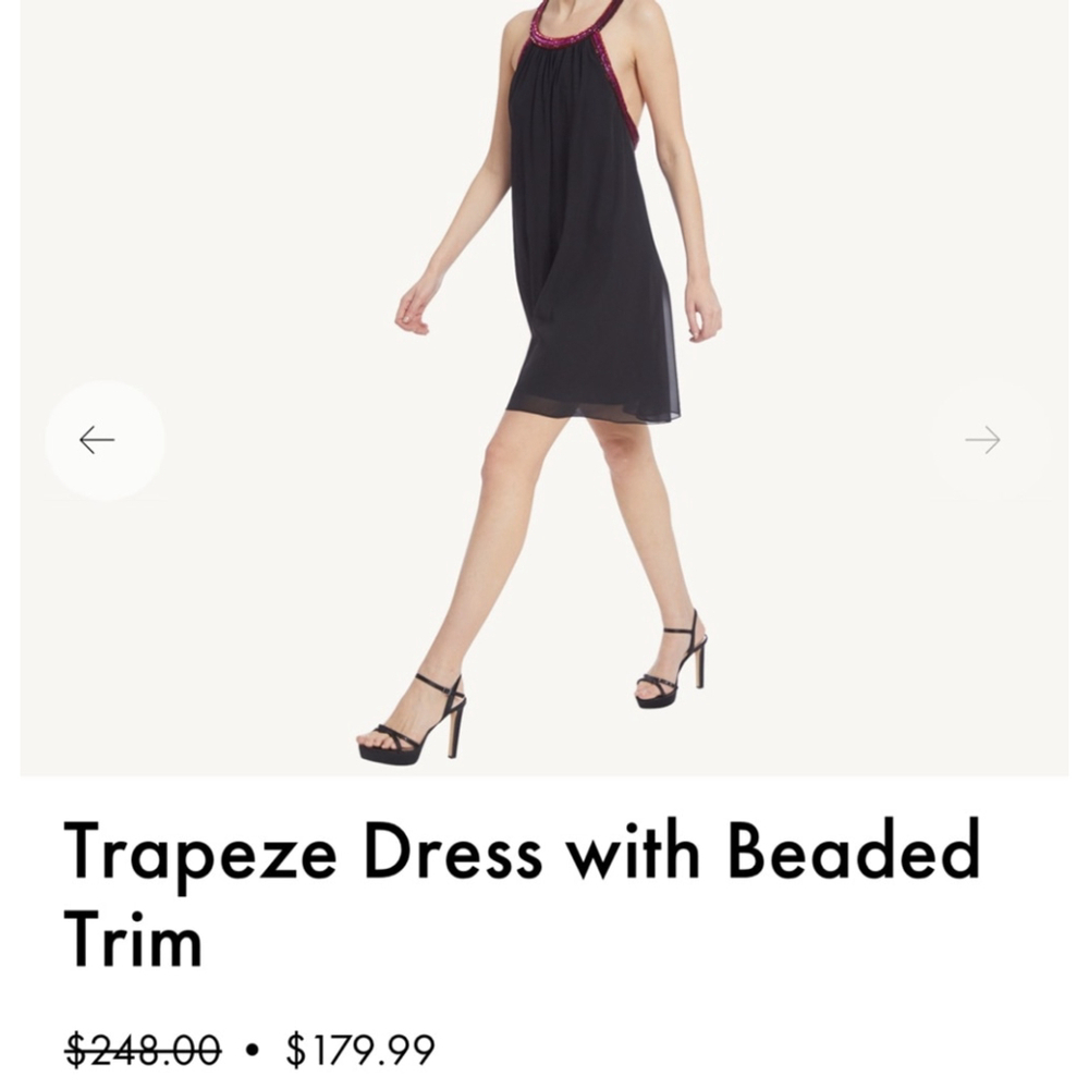 Jewel Badgley Mischka Black Mini Dress Size 4. $248 MSRP - Picture 5 of 11